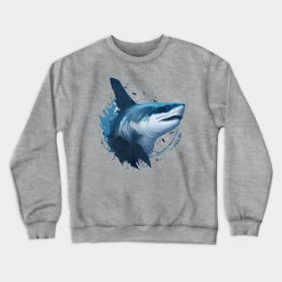 Menacing Shark Unleash the Power of the Ocean Crewneck Sweatshirt